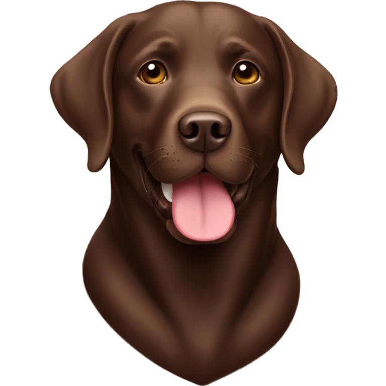 Chocolate Labrador  emoji