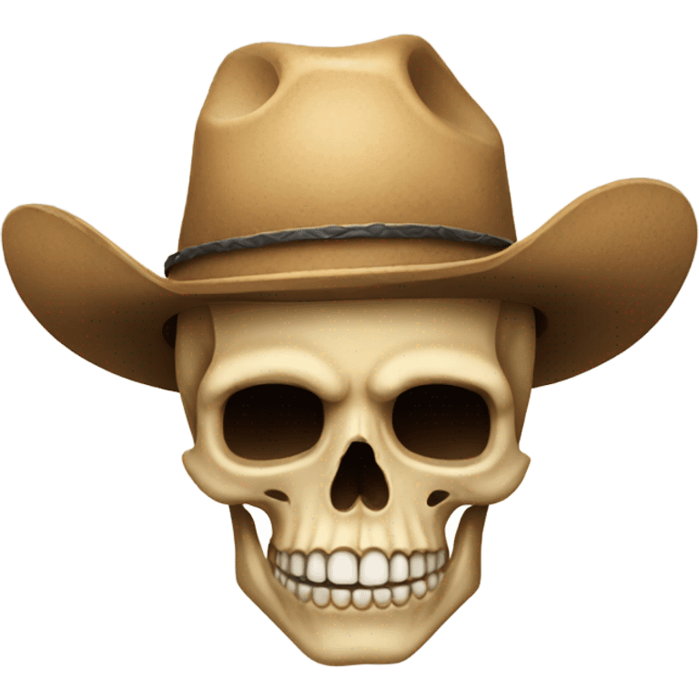 Skull with cowboy hat emoji