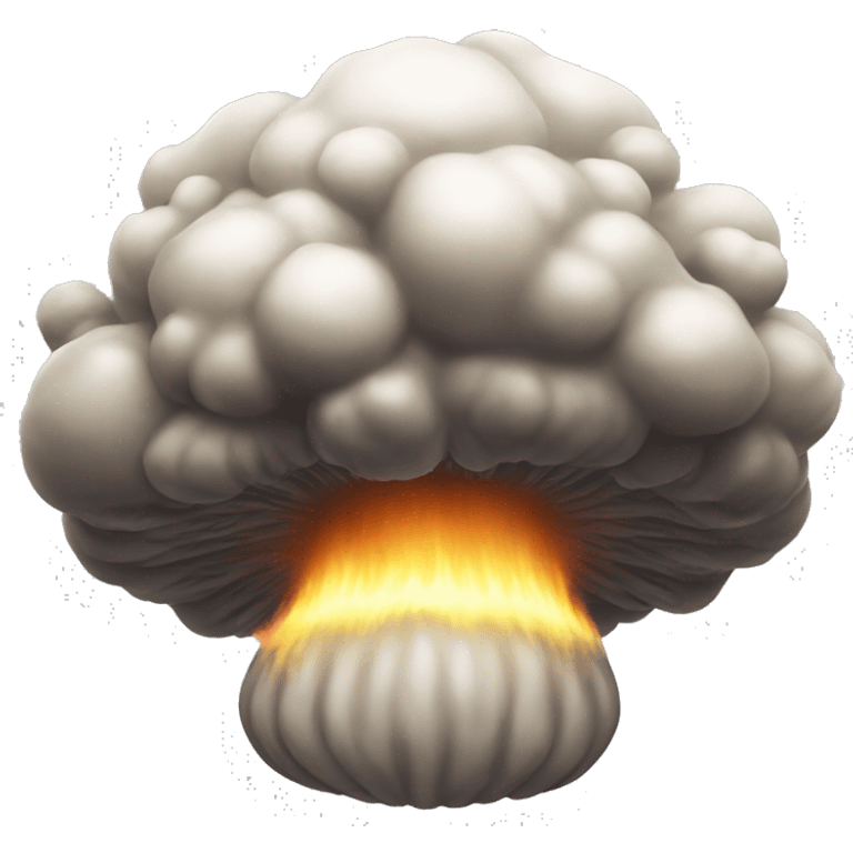 Mushroom bomb cloud emoji