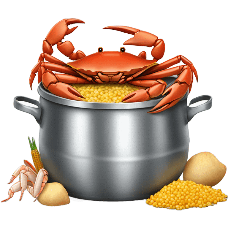 Crab boil emoji