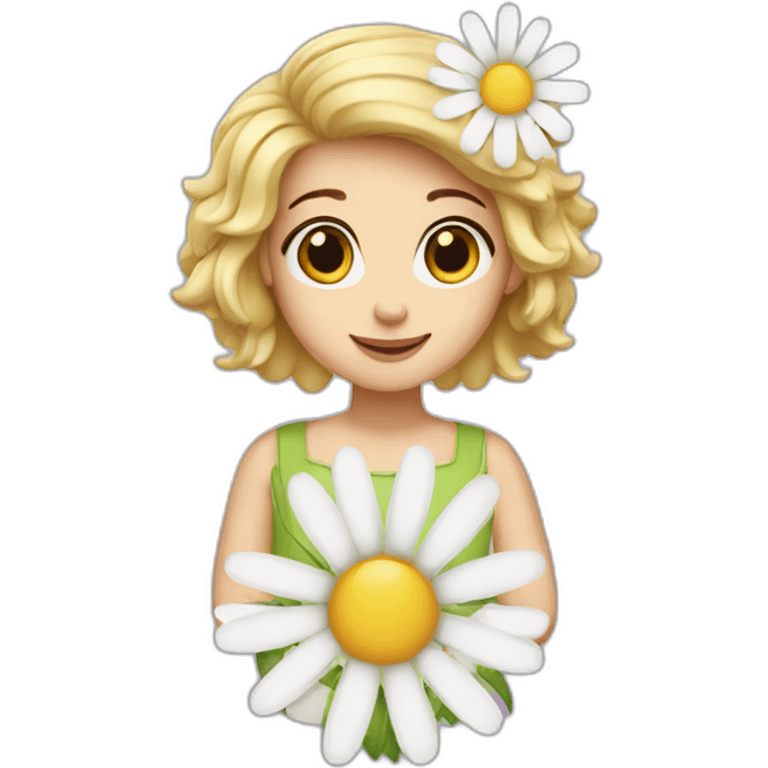 Daisy girl emoji