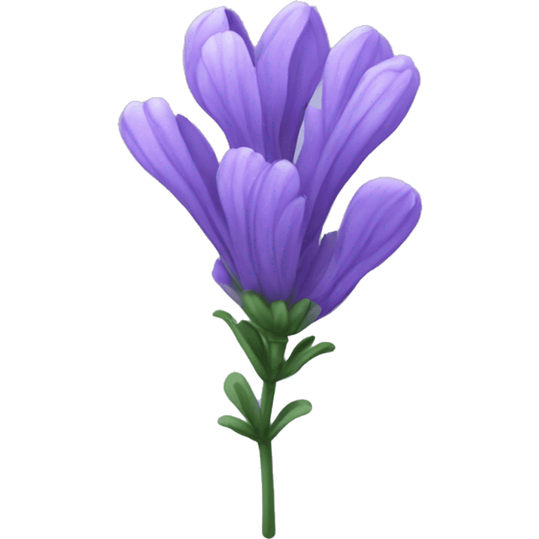 single lavender flower  emoji