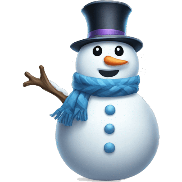 Magical snowman  emoji