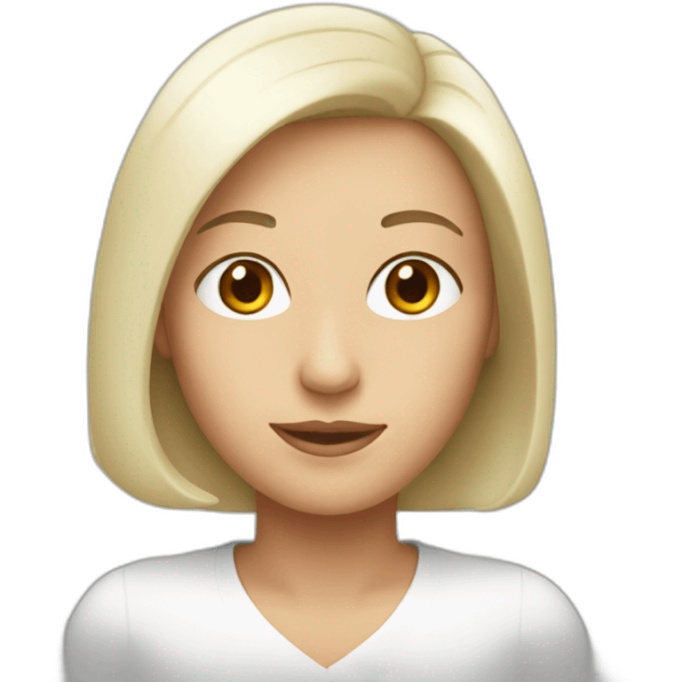 White bob women emoji