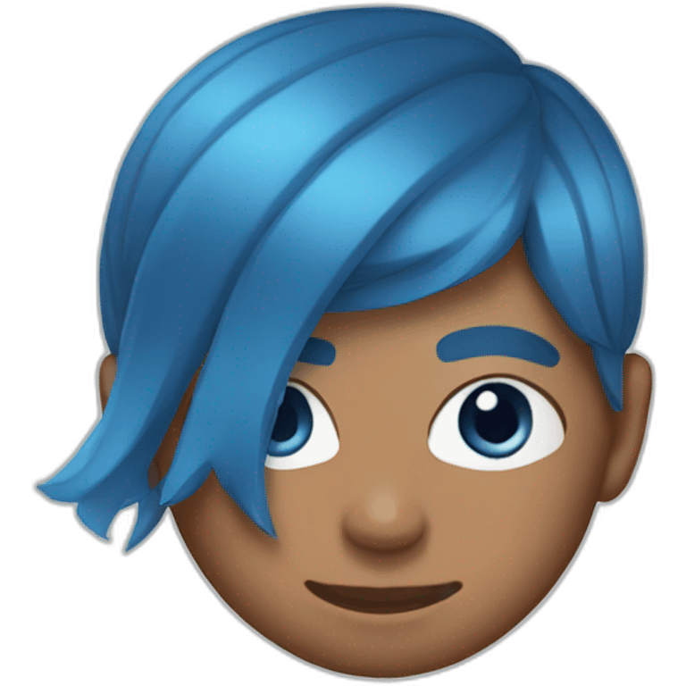 Mbappe blue hair emoji