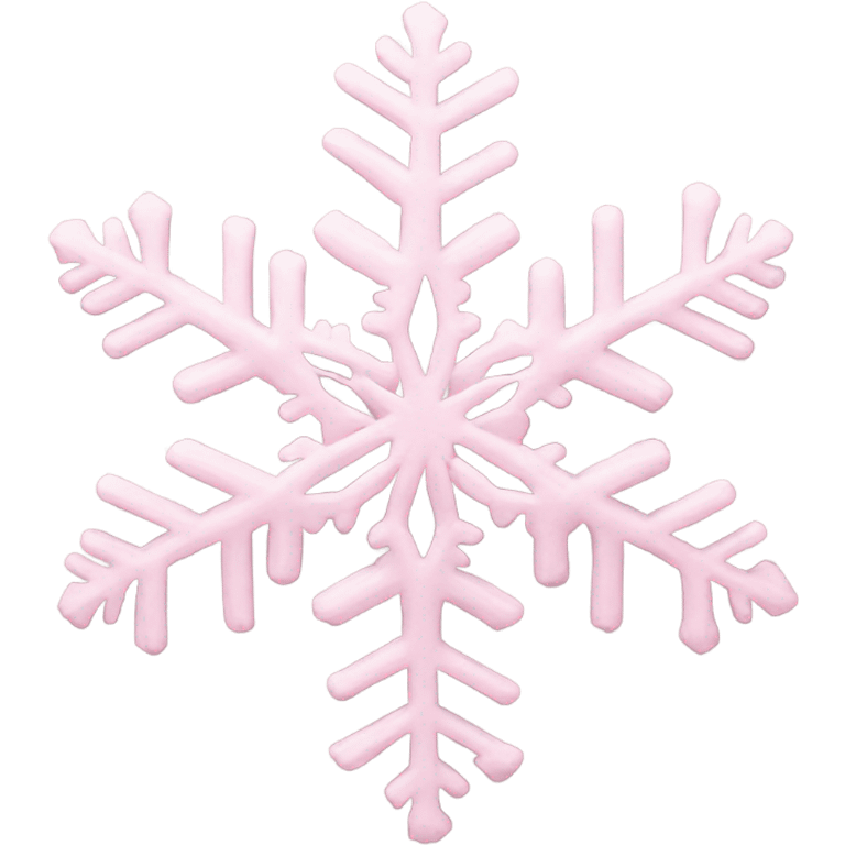 pastel pink snowflake  emoji