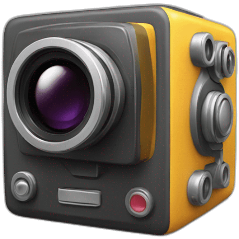 camera dans un cube emoji