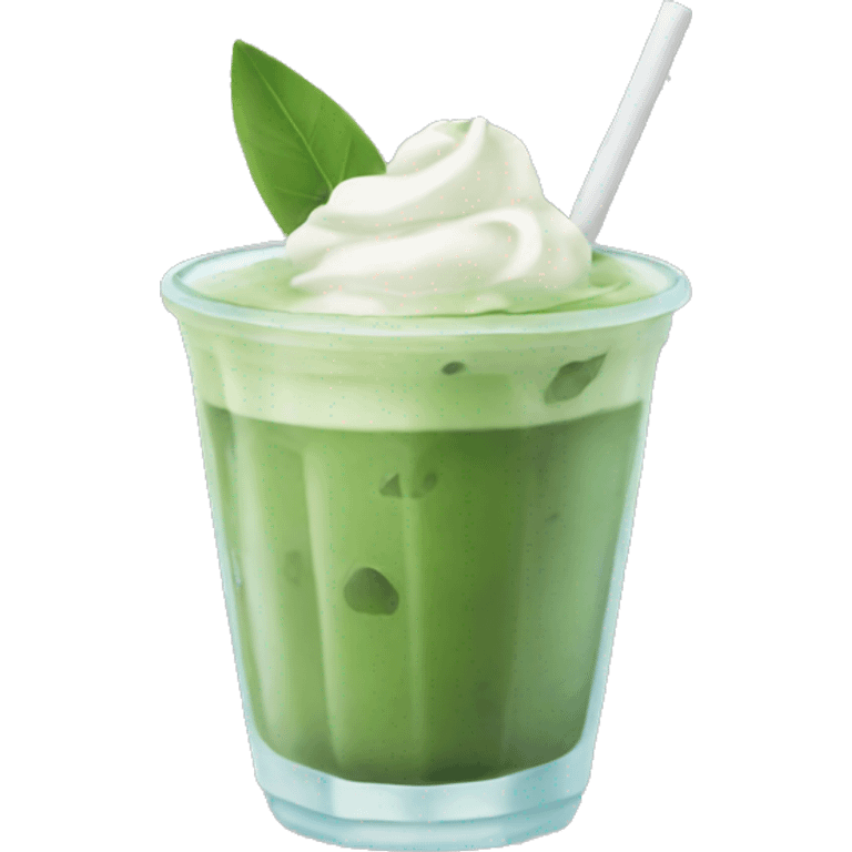 Iced Matcha Latte  emoji