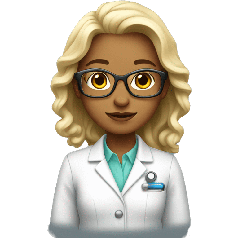 Girly scientist emoji