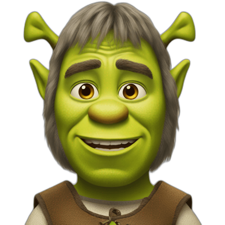 Shrek from the original movie emoji