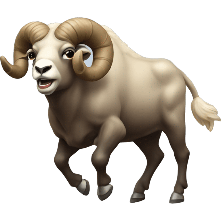 RAM trampling Buffalo emoji