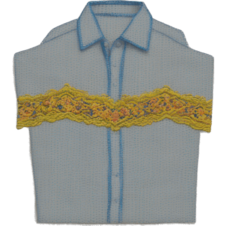 ukraine embroidered shirt emoji