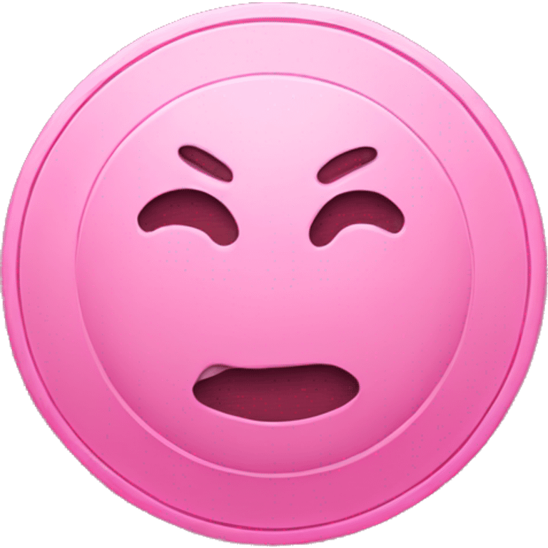 Pink coin emoji