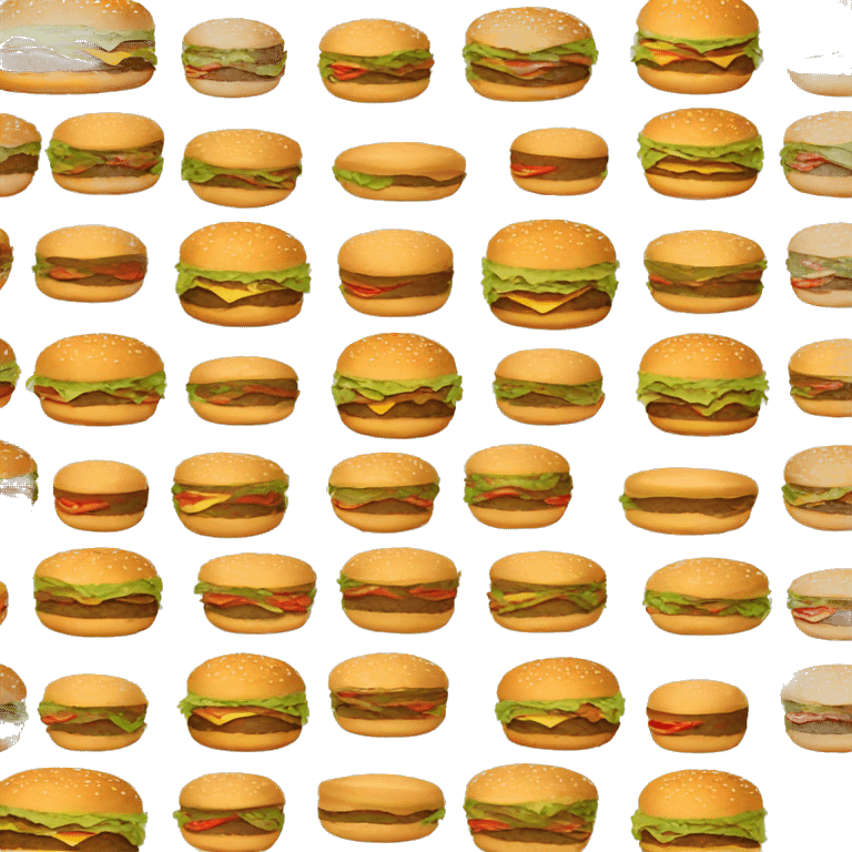 Burger (without cheese) emoji