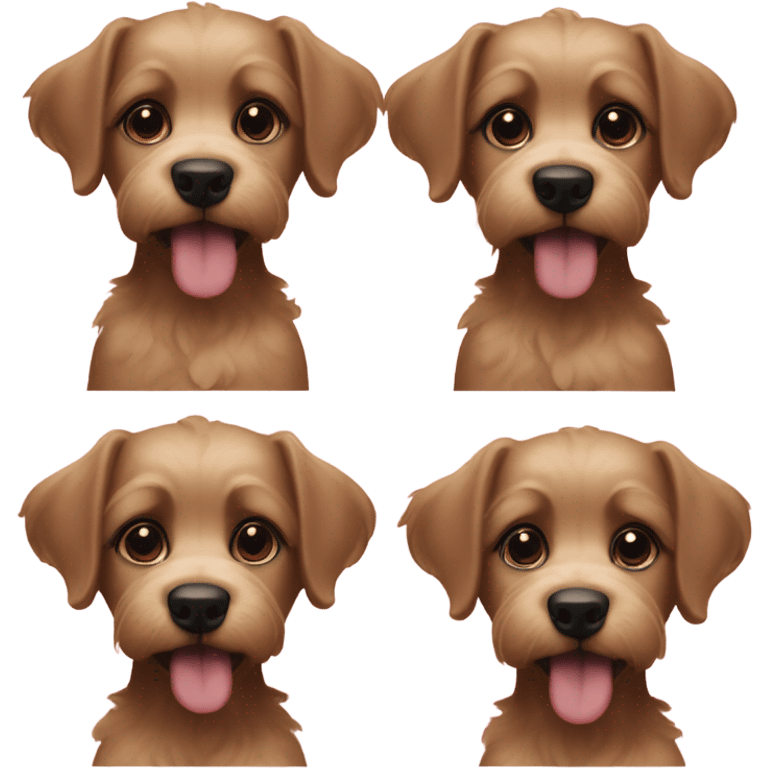 Perritos caniches emoji