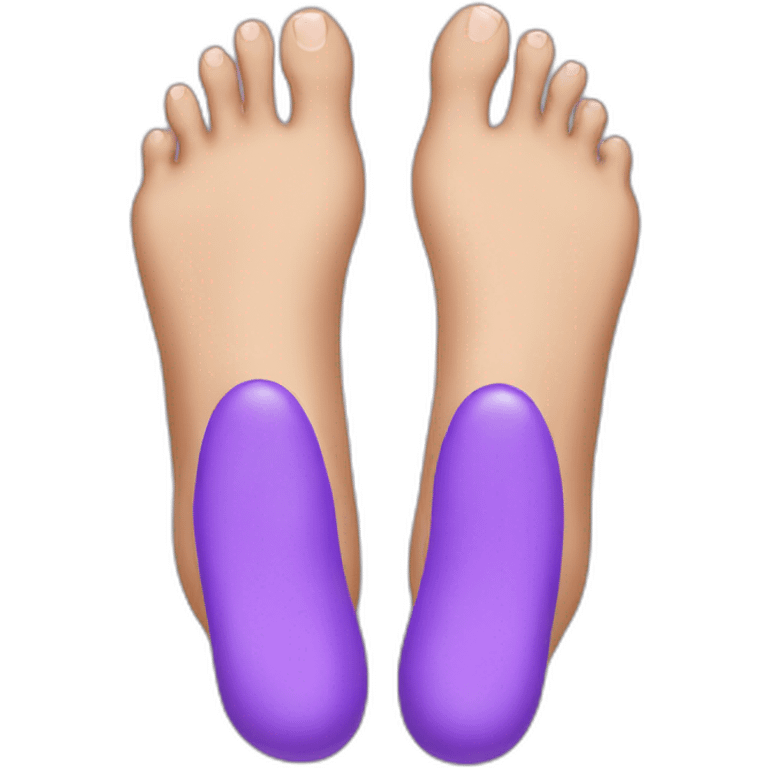 Pieds violets emoji