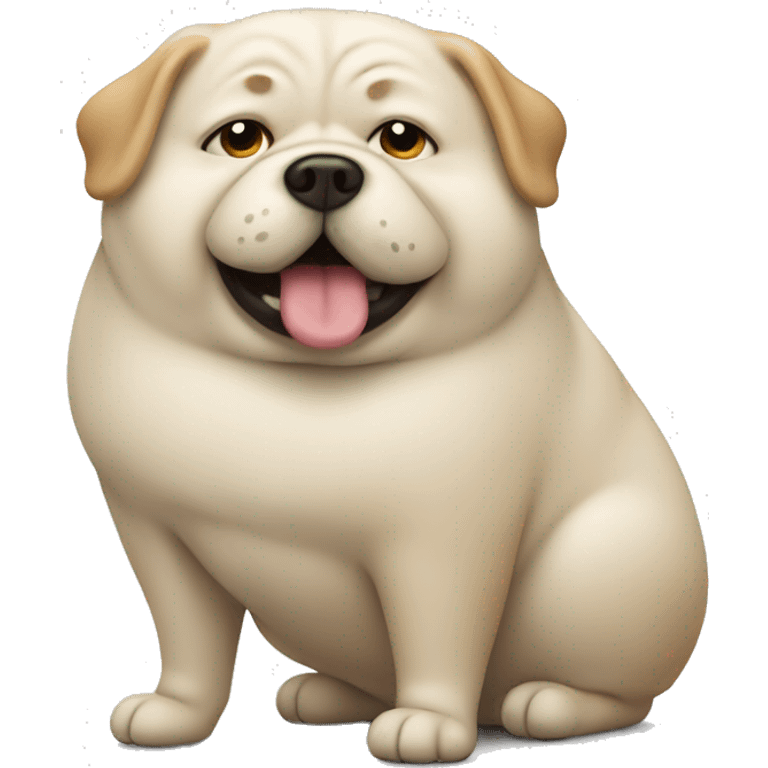 fat dog emoji