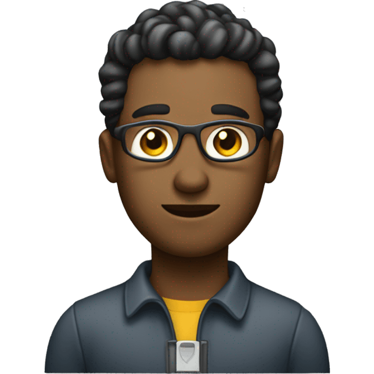 A man representing a professional software developer emoji