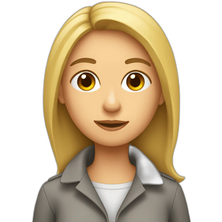 une femme qui loupe une marche emoji