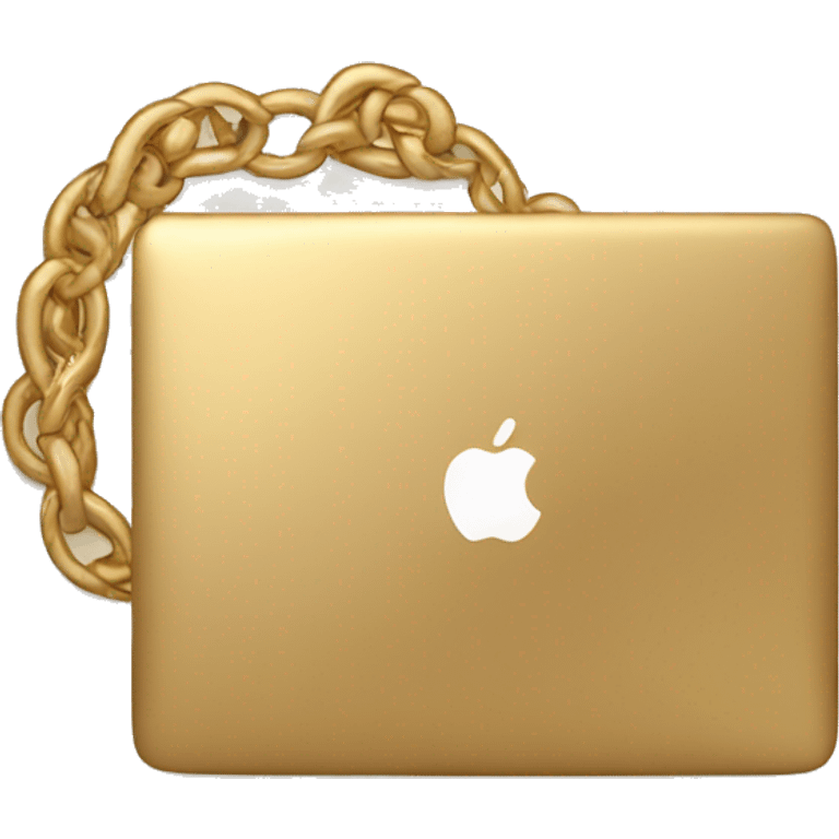 Gold macbook emoji