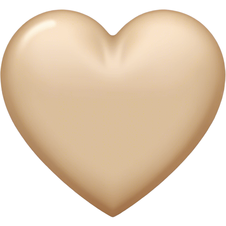 beige heart emoji