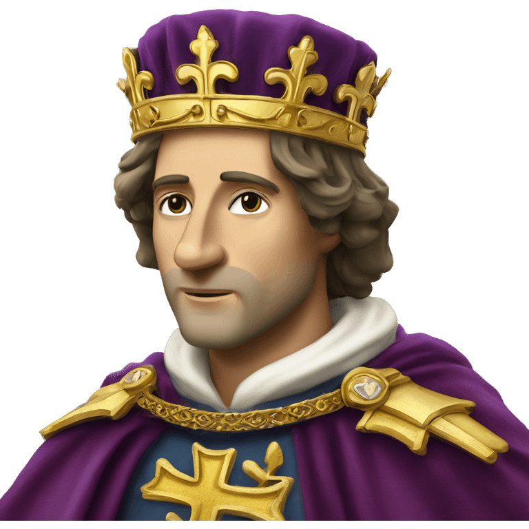 Louis IX French King he is a holly man of Catholic Church  emoji