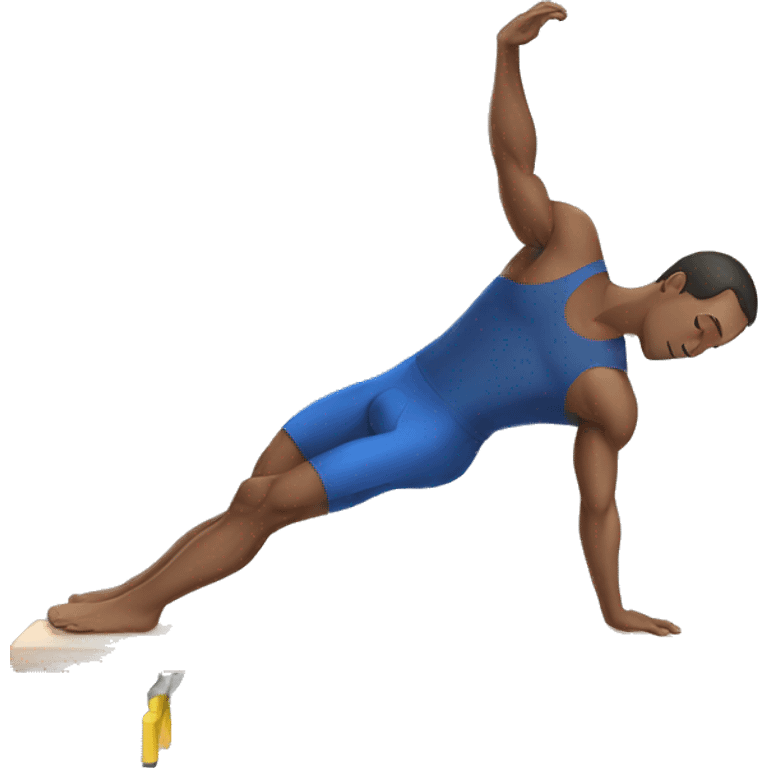 A man doing planche in gymnastics  emoji