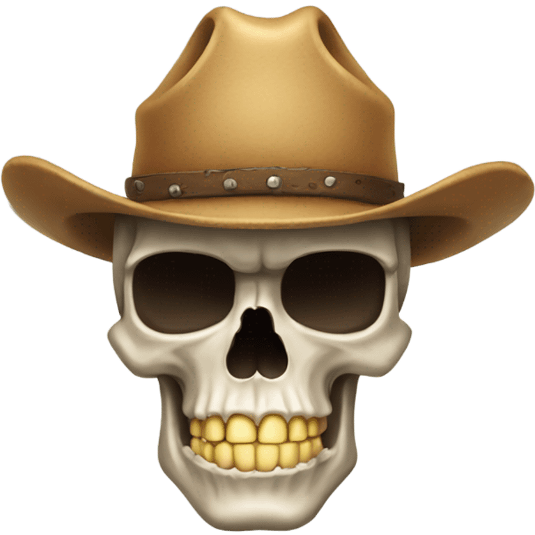 skull cowbow farting emoji