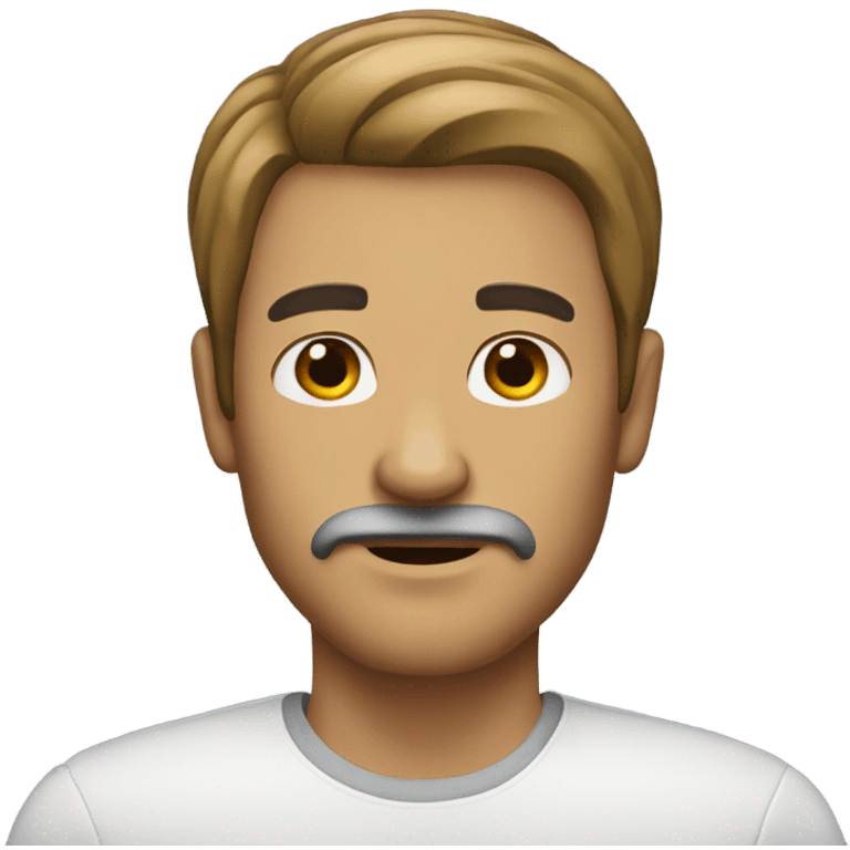 Man without beard and mustache  emoji