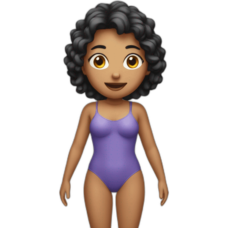 girl in swimsuit with her bum emoji