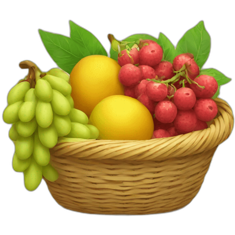 Fruit basket emoji