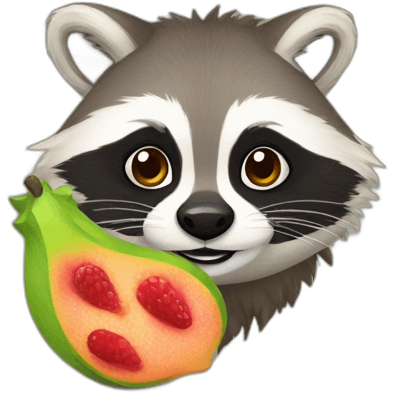 Raccoon Fruit emoji