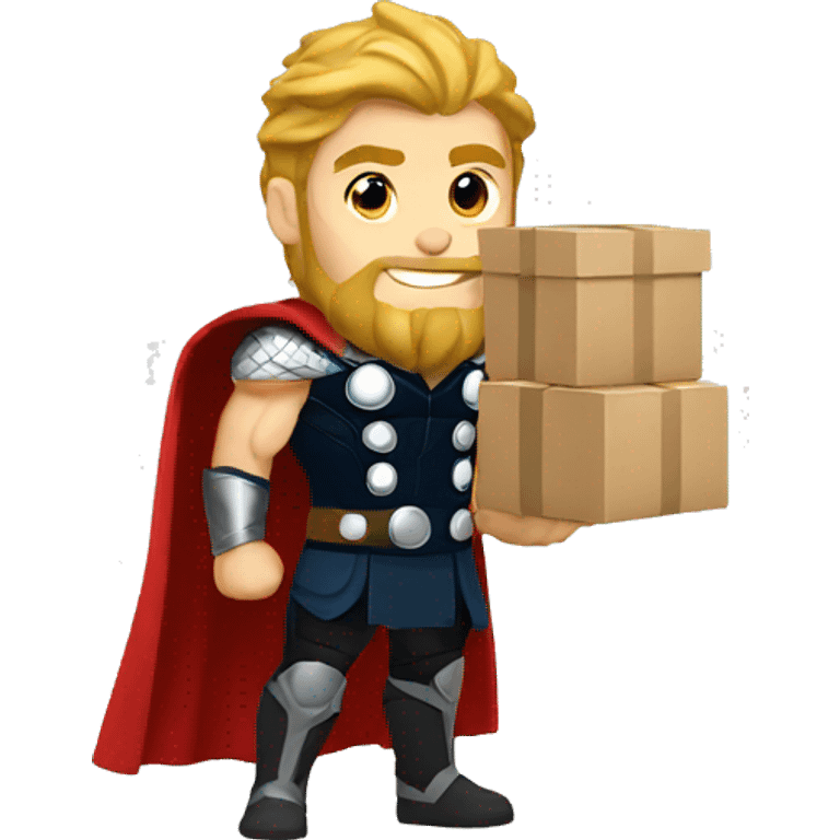 thor with packages emoji