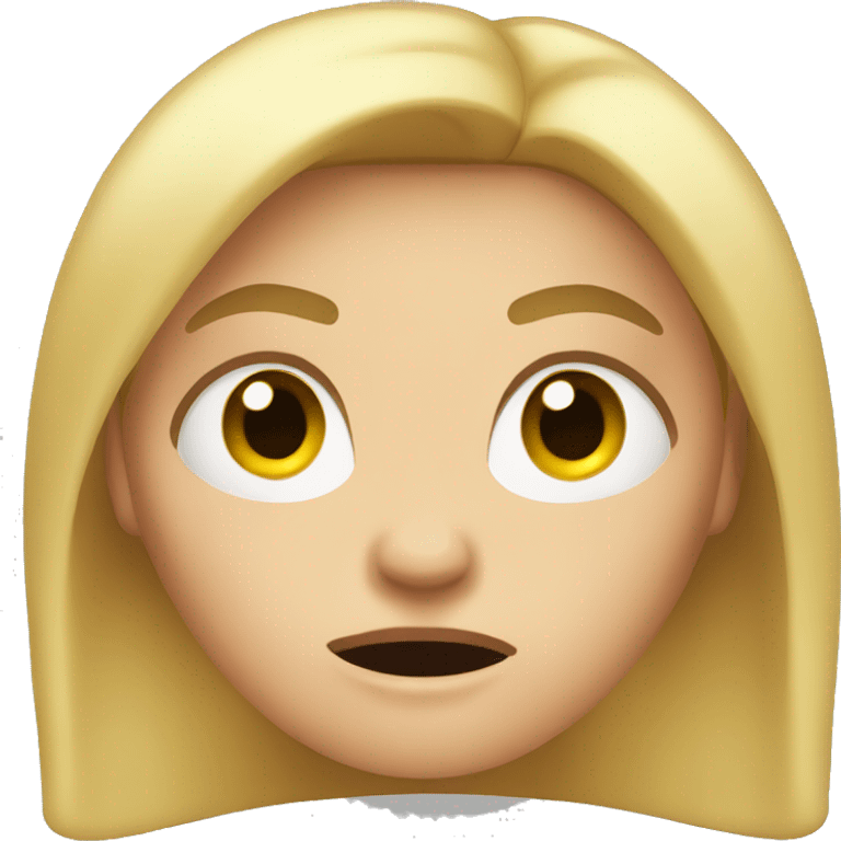 Angry Woman with blond hair emoji