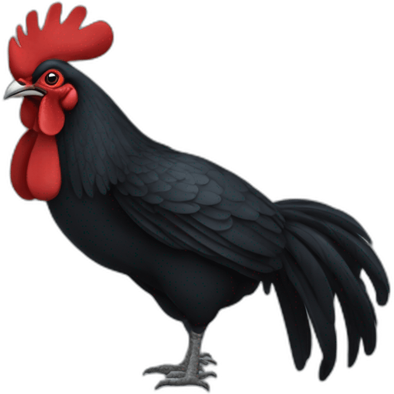 Big Black Coq emoji