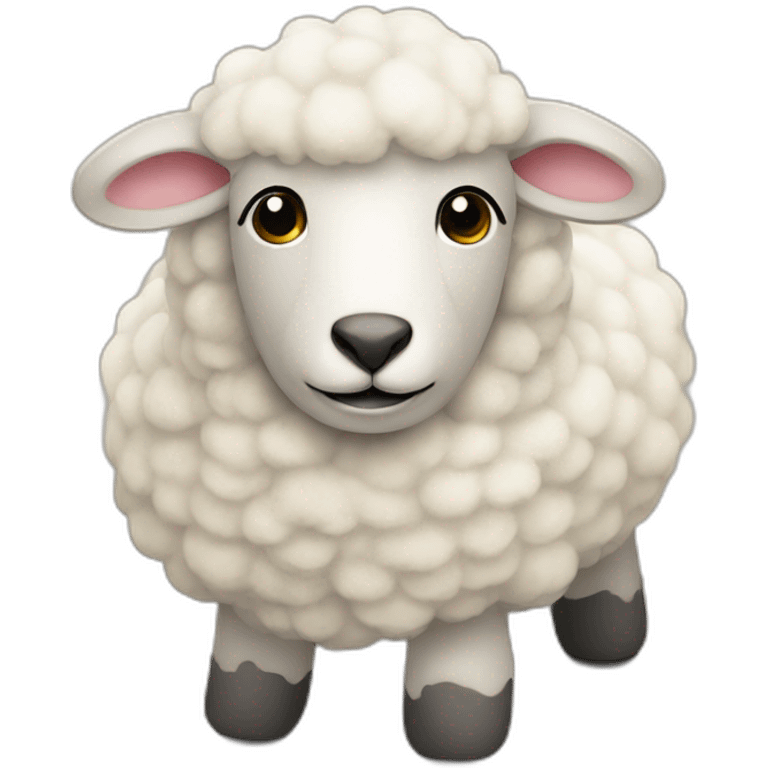 stuffed toy sheep emoji