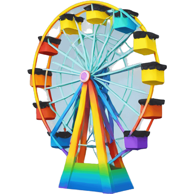 rainbow ferris wheel emoji