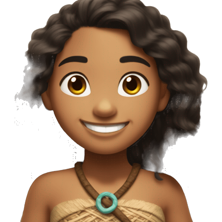 Moana smiling  emoji