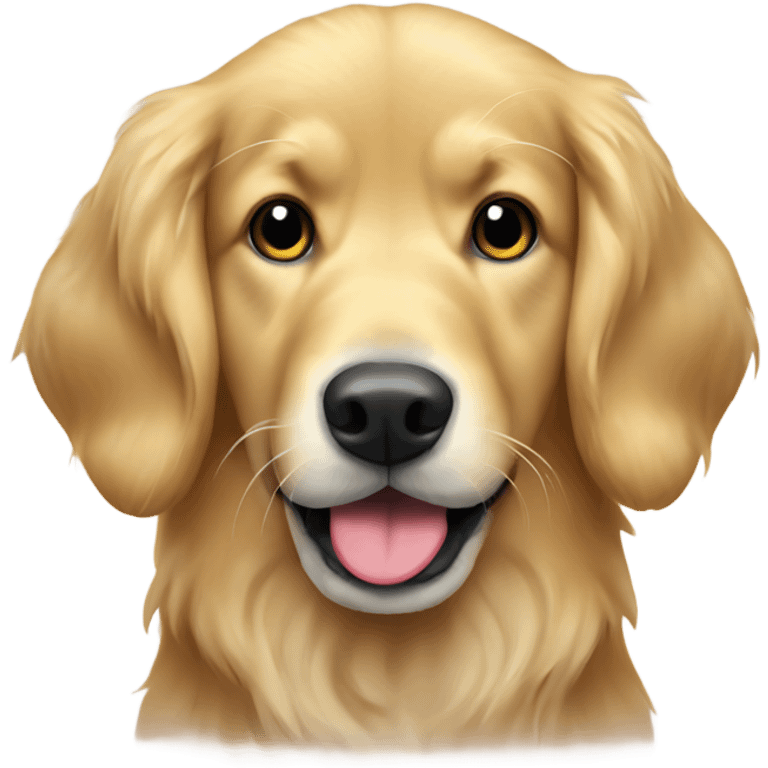 Golden retriever with sock  emoji