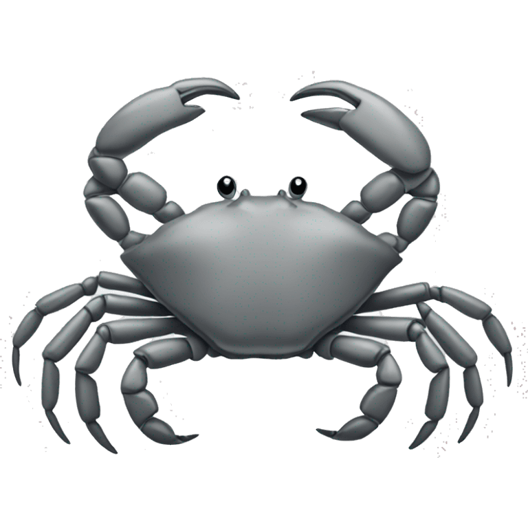 Grey cancer crab symbol  emoji