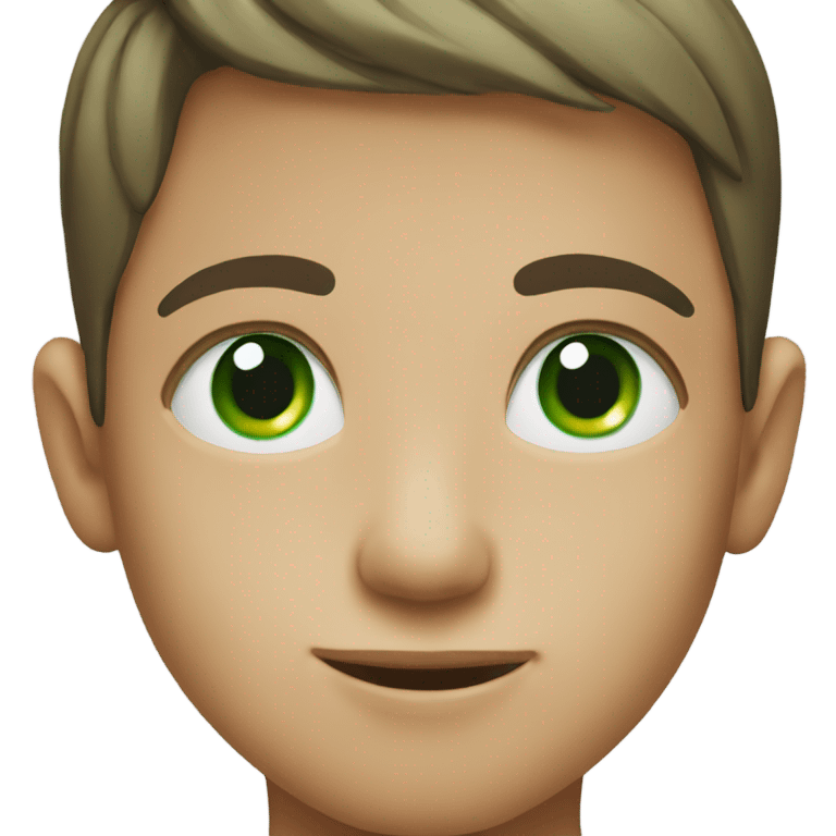 boy with green eyes portrait emoji