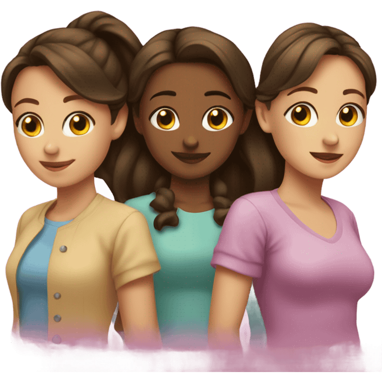 trio de amigas emoji