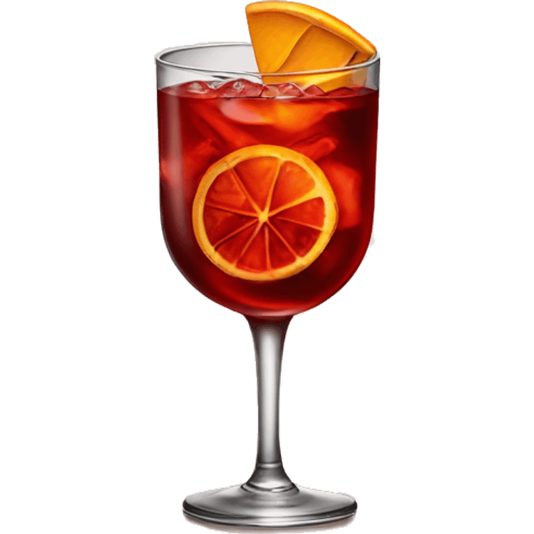 Negroni cocktail emoji