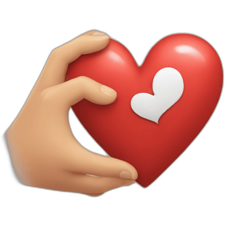 Coeur avec les mains emoji