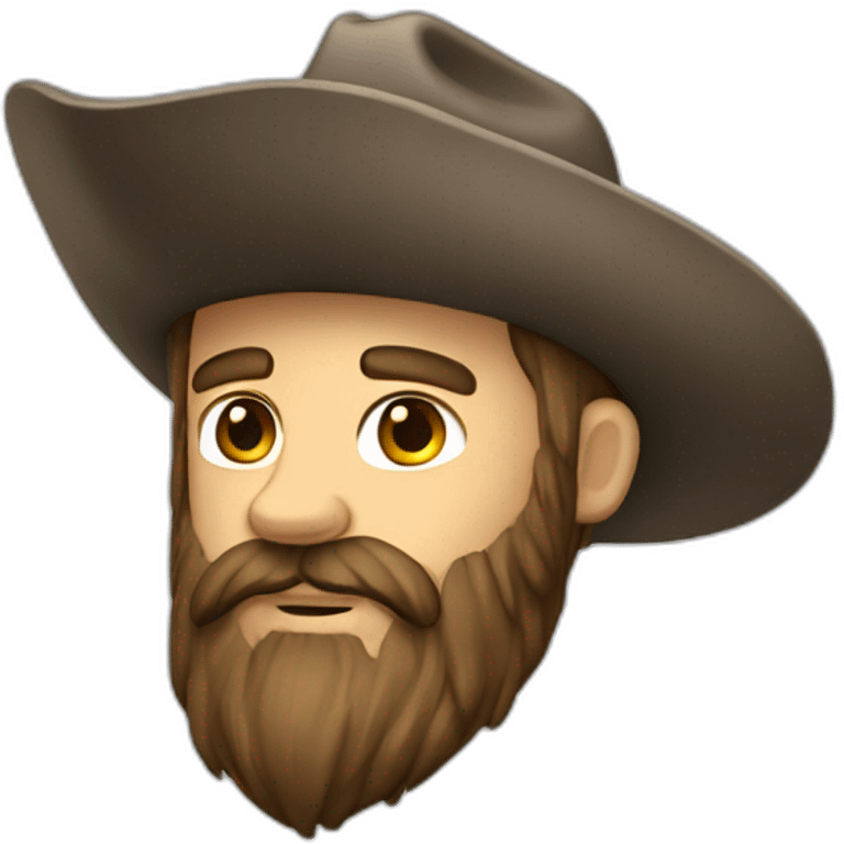 bearded ranger with long beard emoji