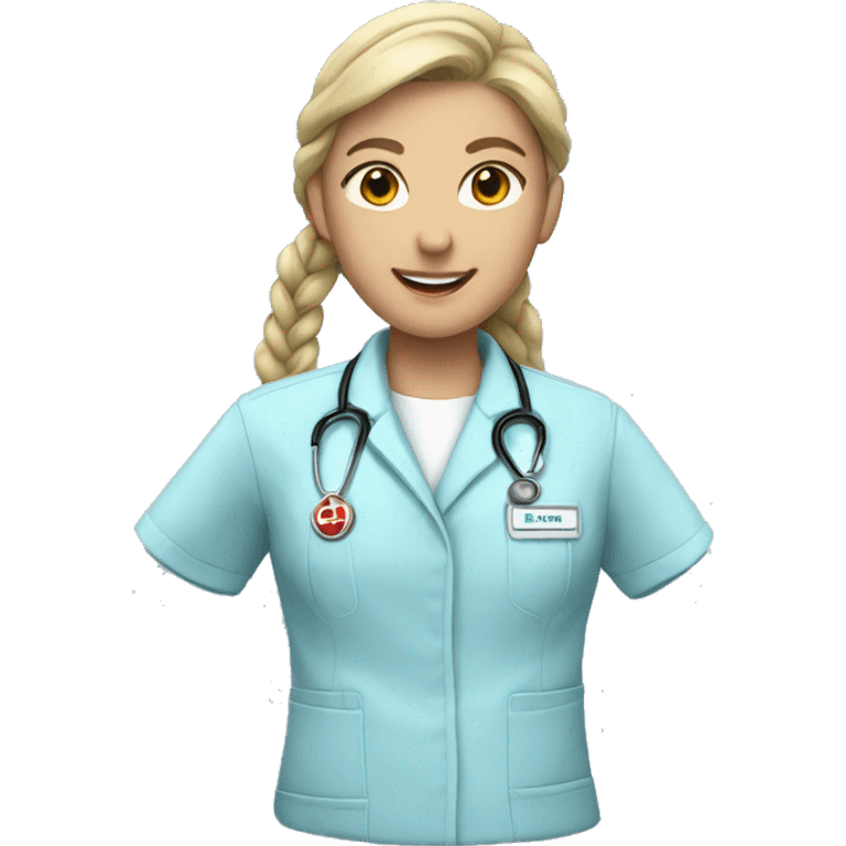 lightblue nurse jacket emoji