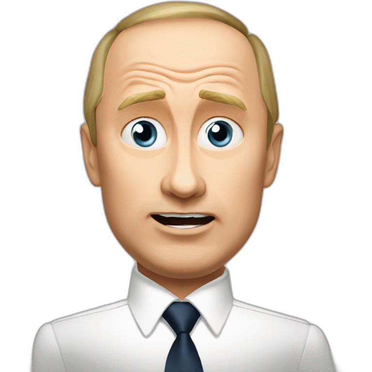 vladimir putin with surprised face emoji