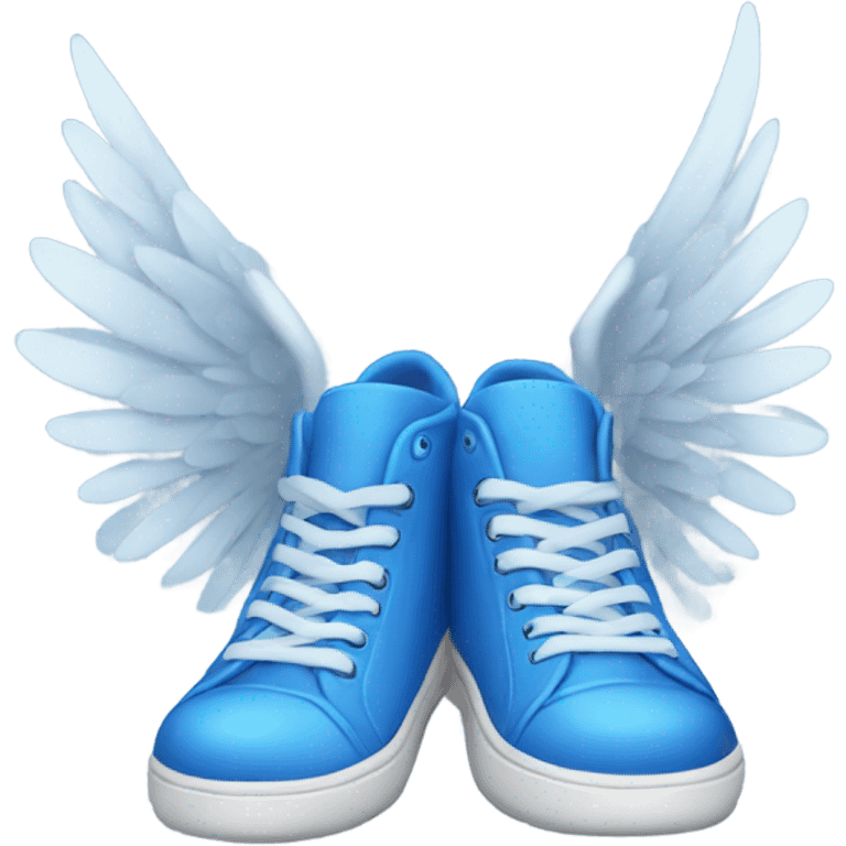 Blue shoes with wings emoji