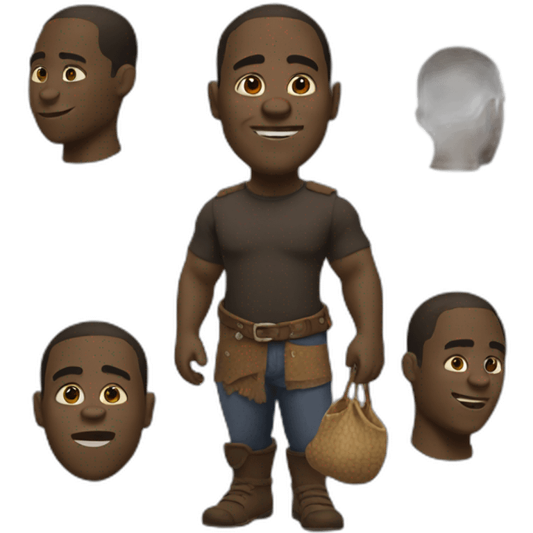 black-shrek emoji