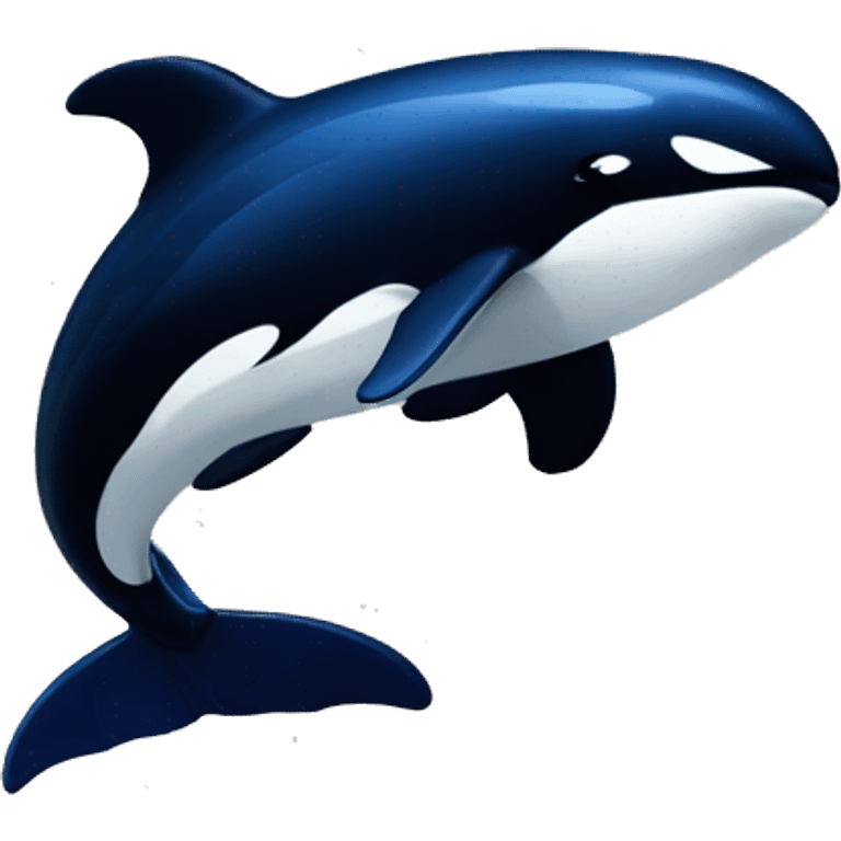 An orca whale wearing a Vancouver Canucks hat and jersey emoji